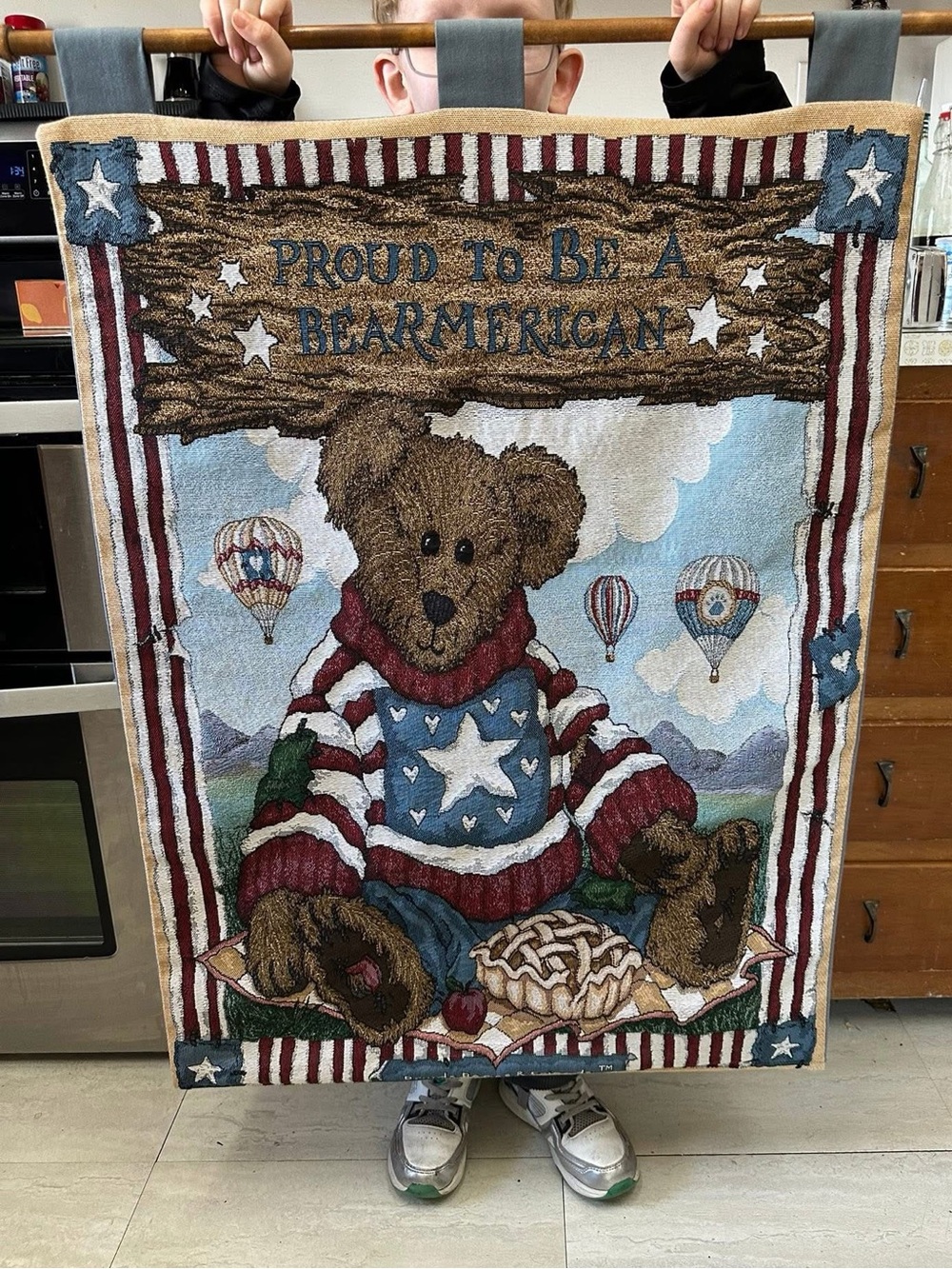 Boyds Bears Proud to Be a Bearmerican Patriotic Teddy Wall Hanging